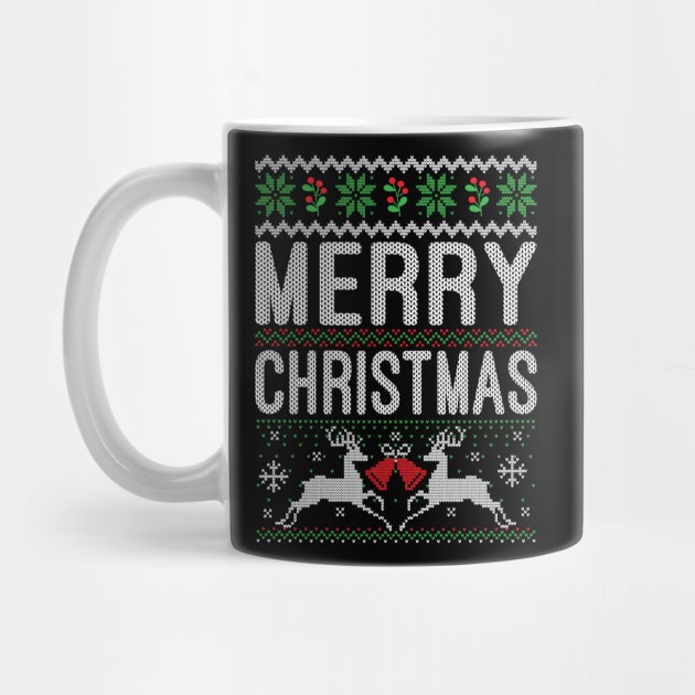 Merry Christmas ugly christmas sweater by MZeeDesigns